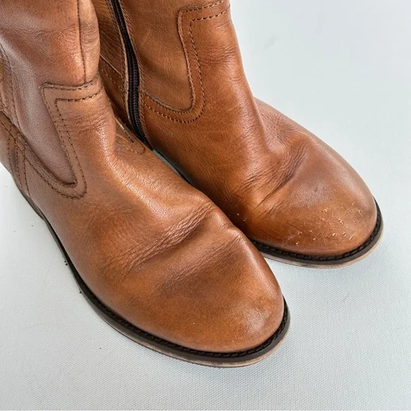 Seychelles Womens 7 Boots Brown Leather Riding Knee High Side Zip Equestrian - Picture 5 of 12